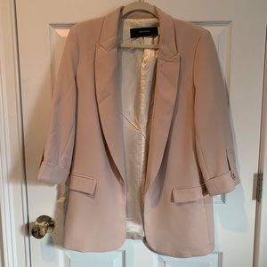 Zara peach/light beige oversized blazer